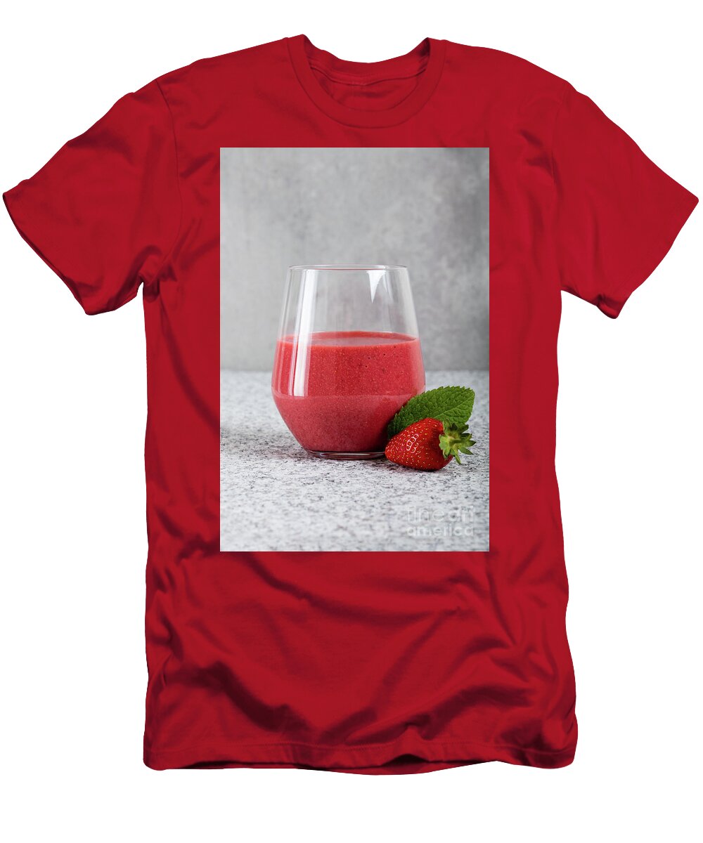 2 Glass with Strawberry Cocktail on Granite Board B D S T-Shirt