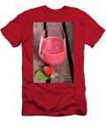 2 Glass with Strawberry Cocktail on Wooden Plank B D S T-Shirt
