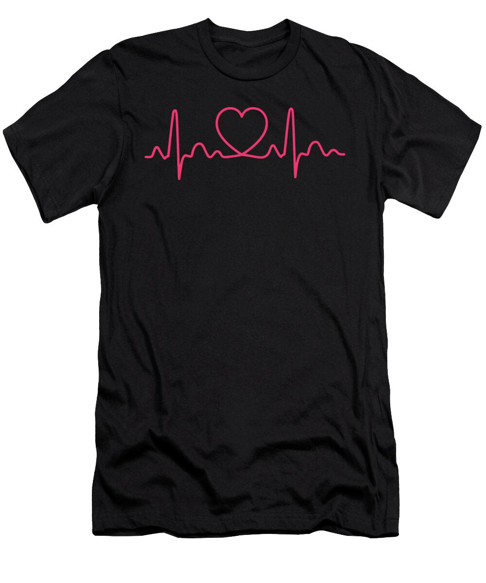 2 Heartbeat Heart Rate Pulse Gift Idea Haselshirt T-Shirt