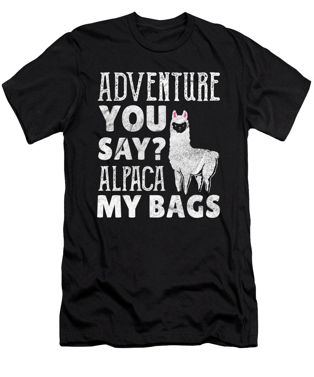 2 Hike Hiking Mountains Alpaca Hiker Llama Cute Gift Teequeen2603 T-Shirt