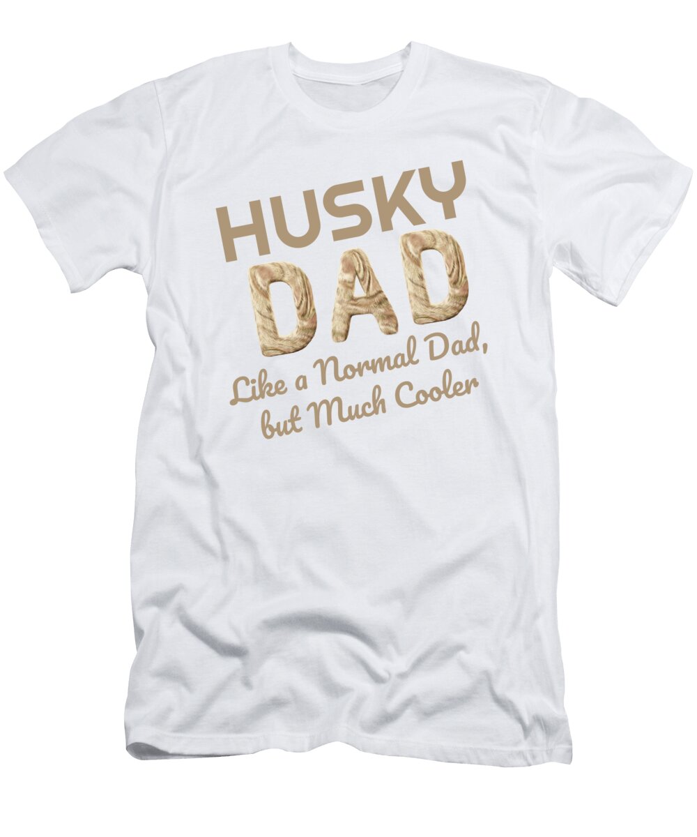2 Husky Dad Alaskan Husky Dad Dog Lover Kanig Designs T-Shirt