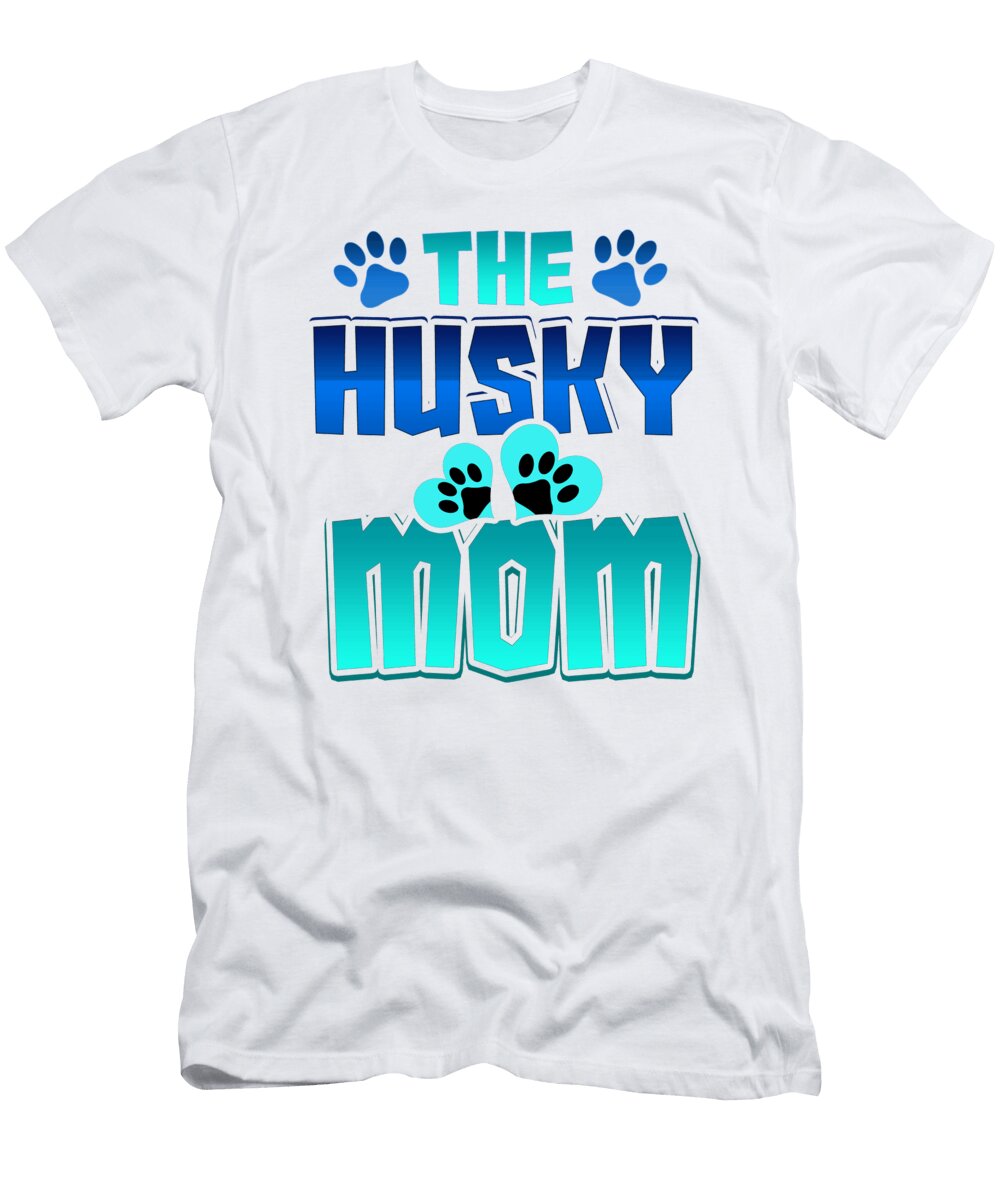 2 Husky Mom Dog Lover Huskies Kanig Designs T-Shirt