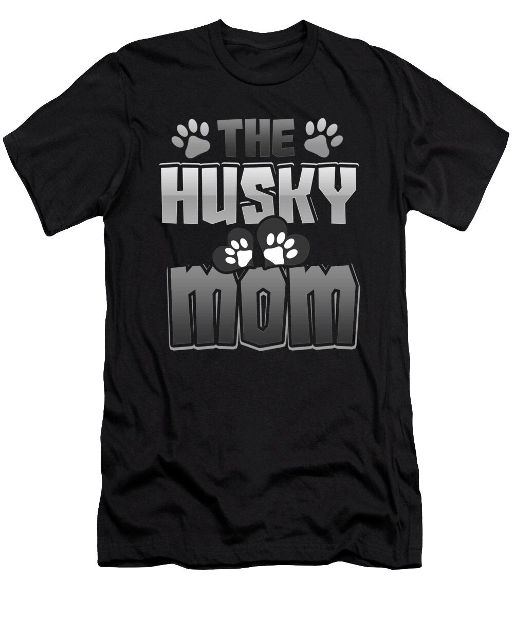 2 Husky Mom Dog Lover Kanig Designs T-Shirt