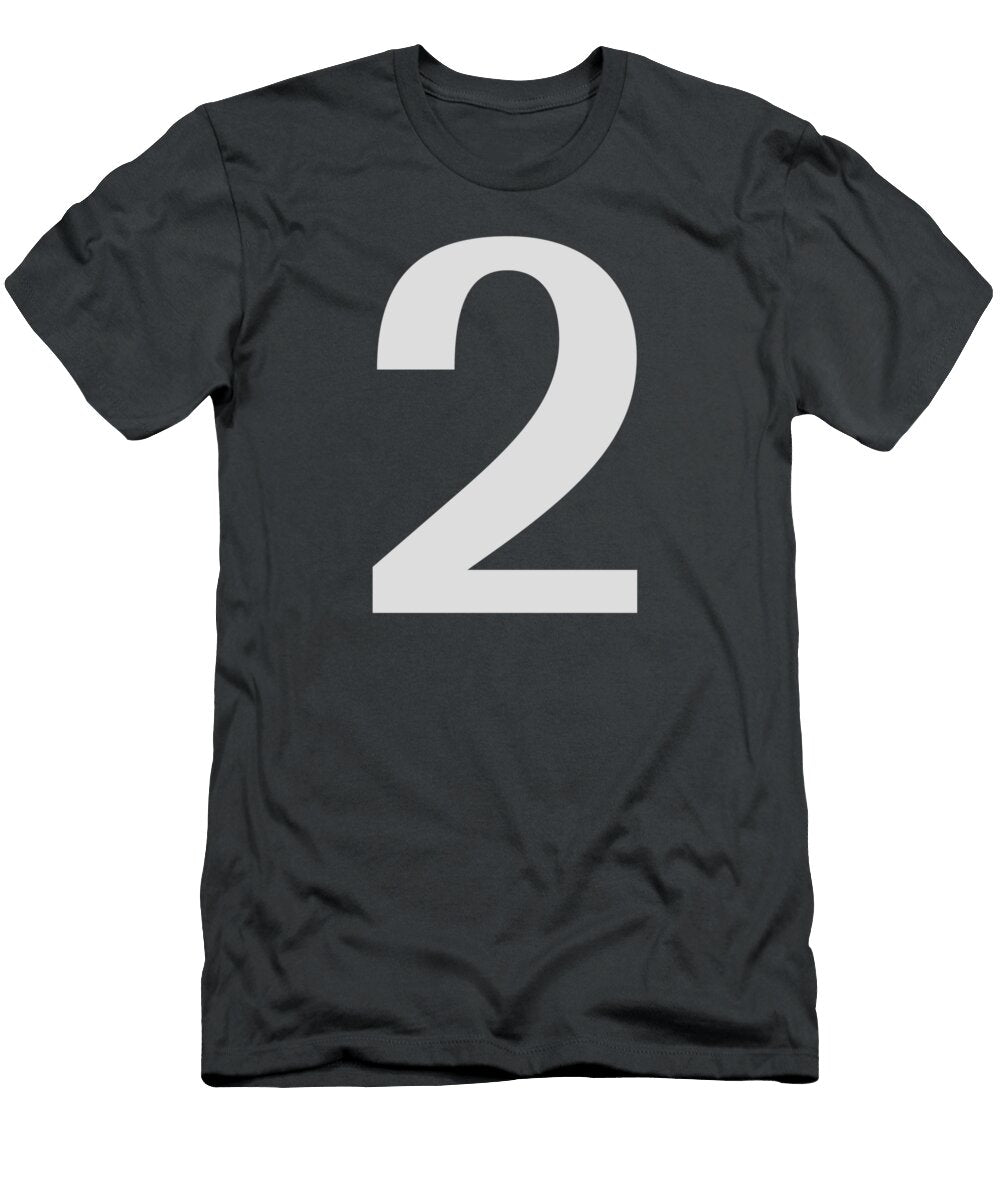 2 in Light Gray Typewriter Style Custom Home Fashions T-Shirt