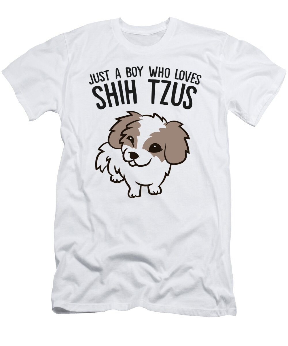 2 Just a Boy Who Loves Shih Tzus Eq Designs T-Shirt