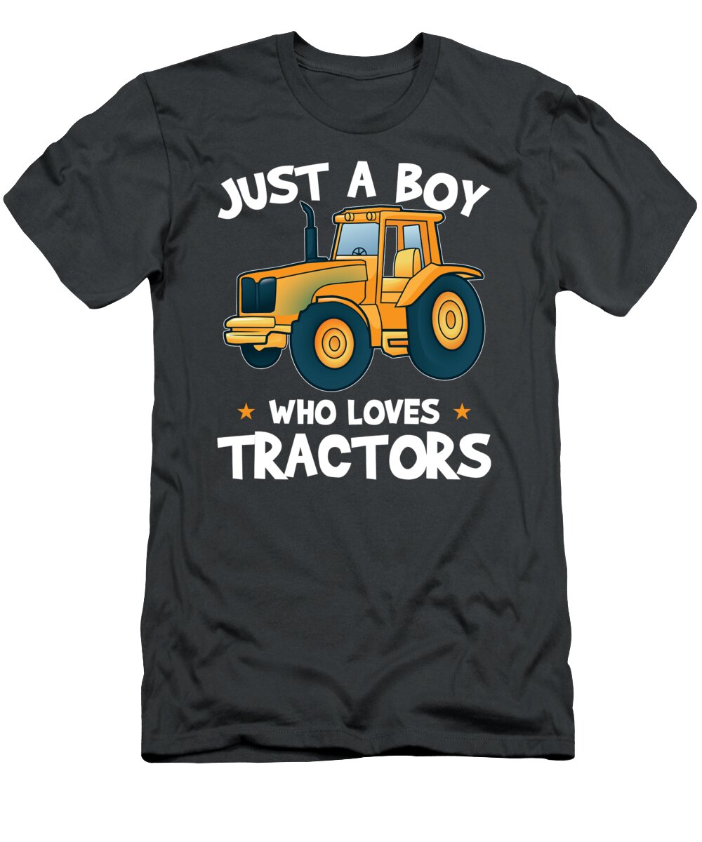 2 Just a Boy Who Loves Tractors for Tractor Kids Farmer Tom Schiesswald T-Shirt