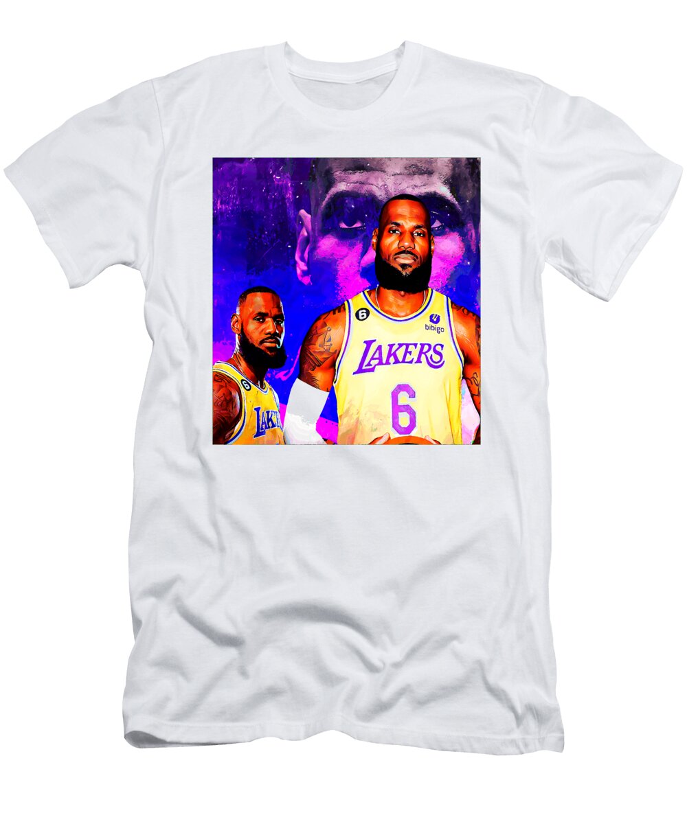 2 Lebron James in Lakers Jersey Kenvin Tran T-Shirt