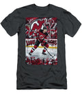2 Luke Hughes Graffiti Poster Hockey Player NHL Sampadart Gallery T-Shirt