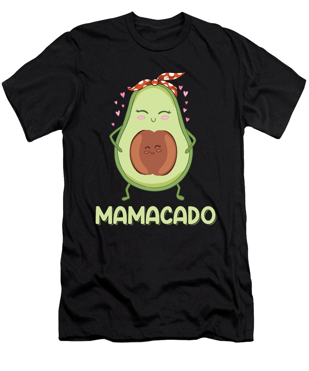 2 Mamacado Avocado Red Bandana Daughter Son Pregnancy Reveal Haselshirt T-Shirt