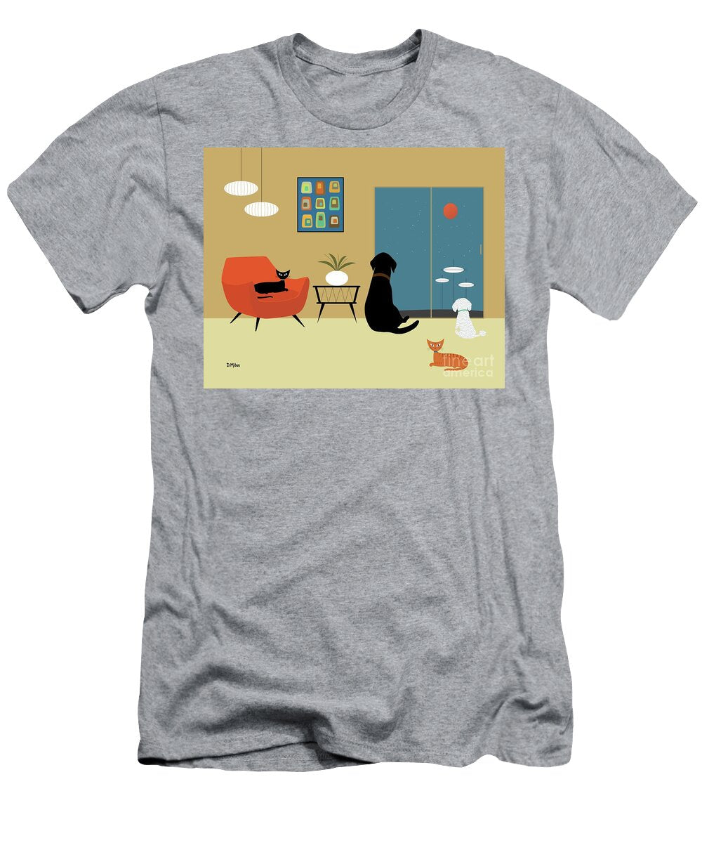 2 Mid Century Modern Animals Donna Mibus T-Shirt