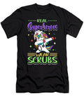 2 Nurse Real Superheroes Wear Scrubs Nursing Caretaker Toms Store T-Shirt