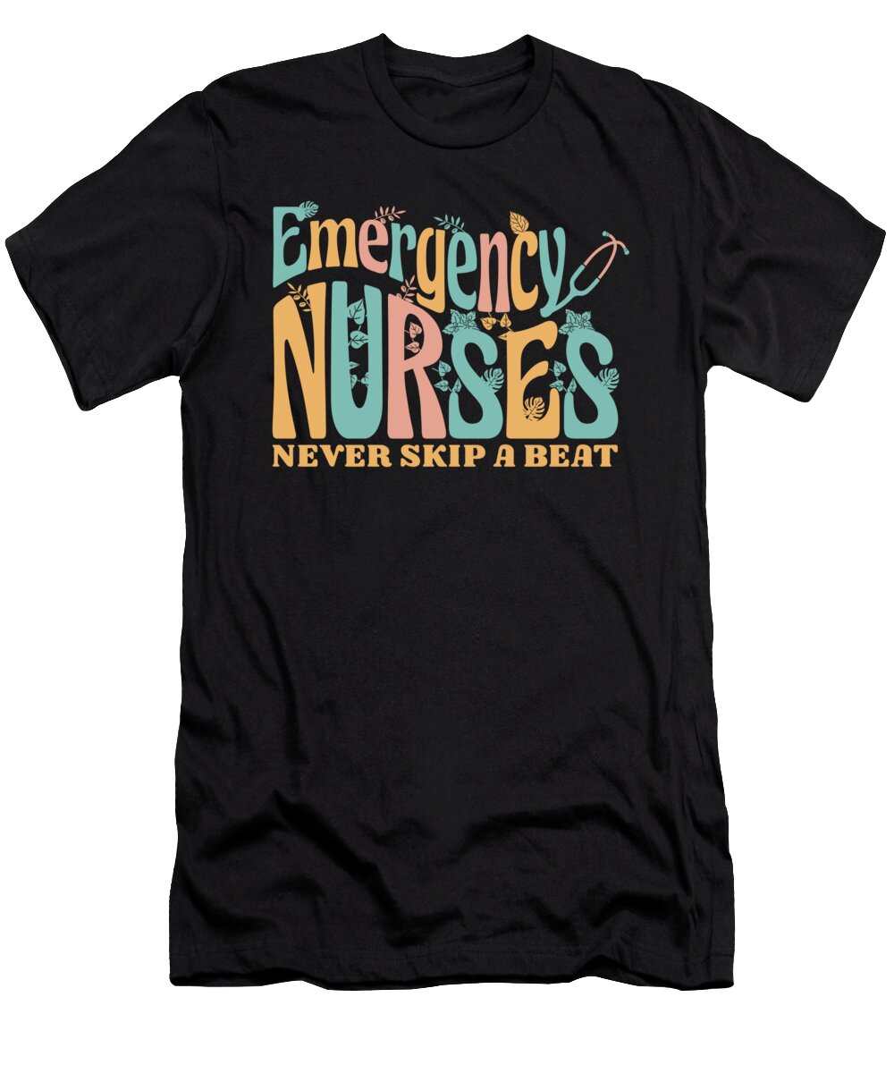 2 Nursing Caretaker Hospital Emergency Nurse Crazy Squirrel T-Shirt
