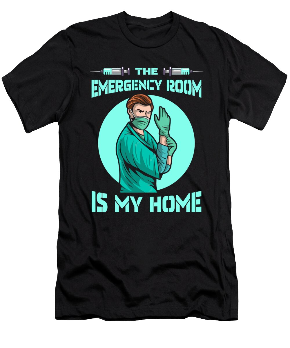 2 Nursing Cool Caretaker Hospital Emergency Nurse Crazy Squirrel T-Shirt