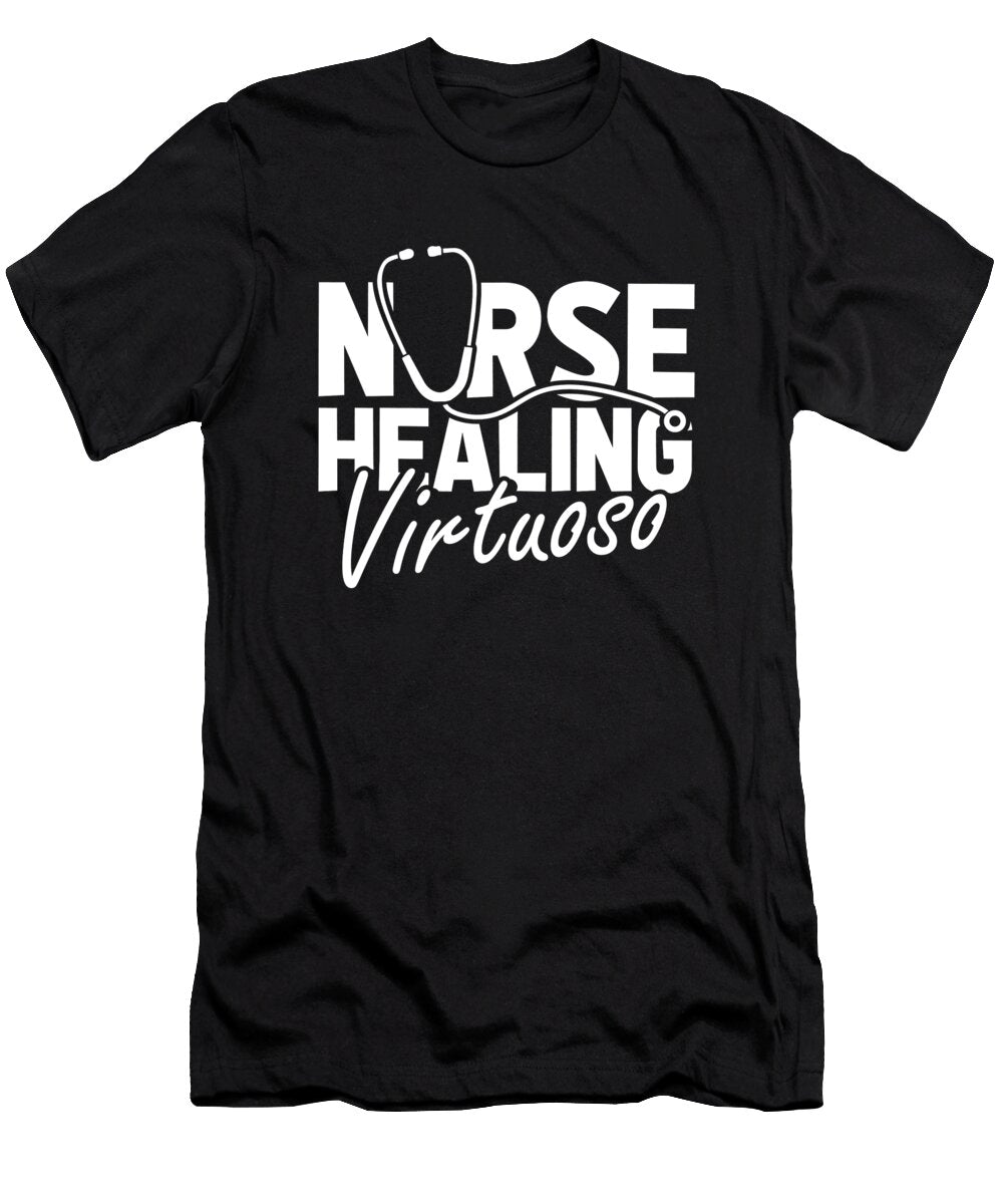 2 Nursing Hospital Caretaker Music Nurse Crazy Squirrel T-Shirt