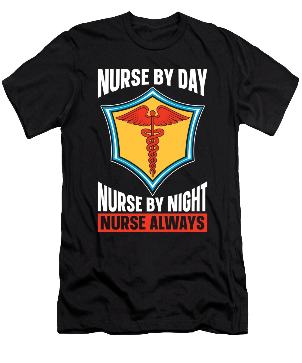 2 Nursing Nurse Hospital Caretaker Superhero Crazy Squirrel T-Shirt