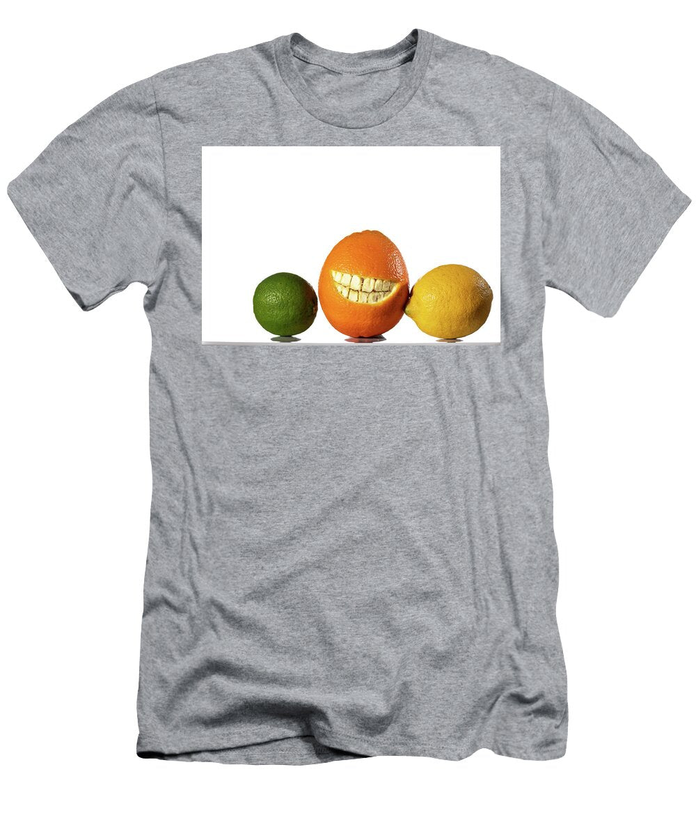 2 Orange with a Cut Smile Lemon and Lime Stefan Rotter T-Shirt