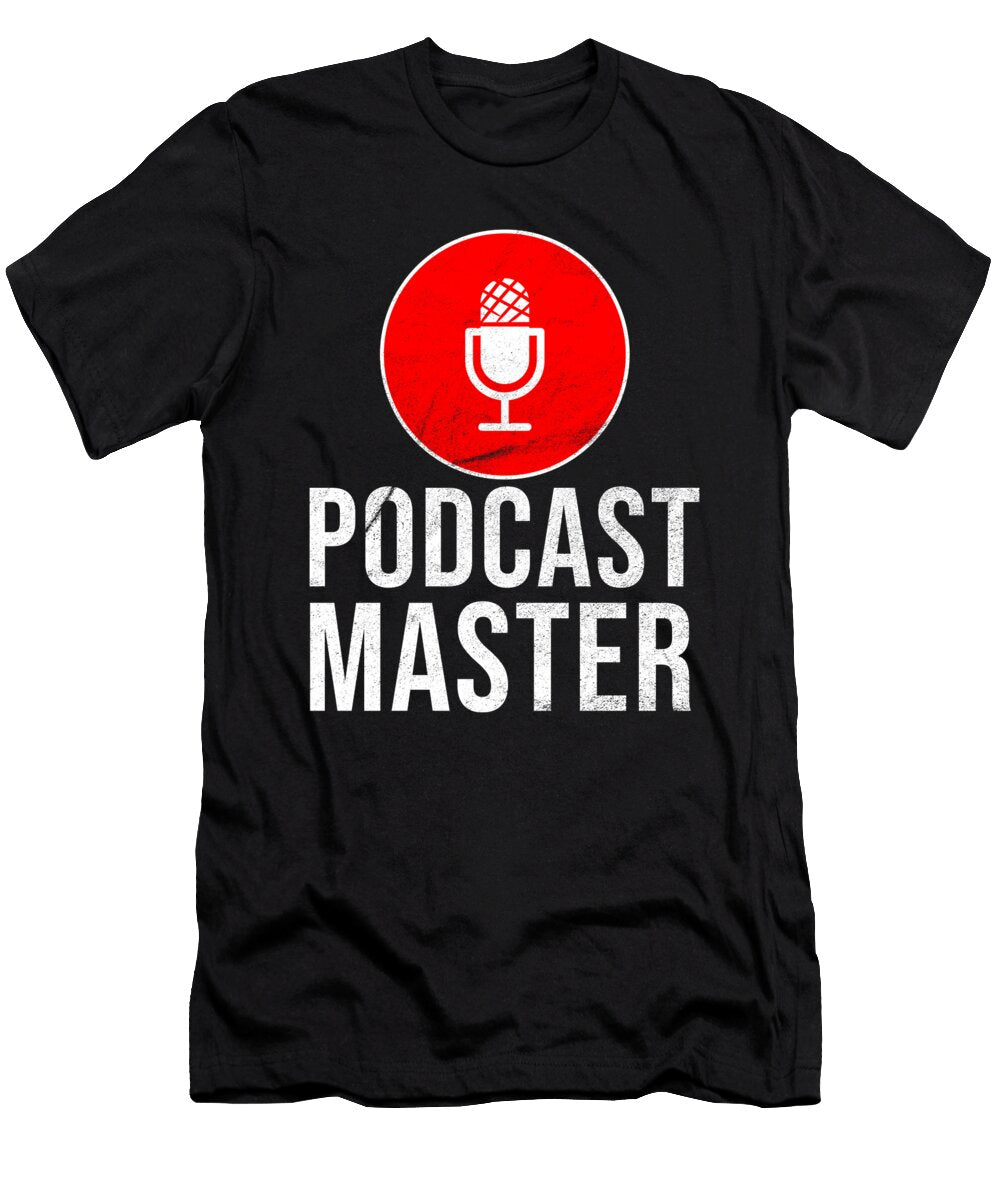 2 Podcast Master Podcasting Podcaster Microphone Teequeen2603 T-Shirt