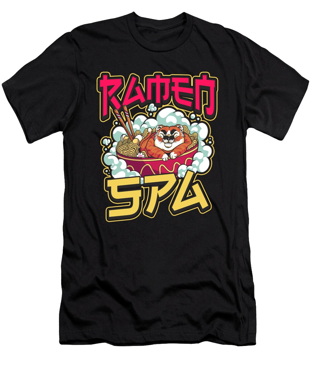 2 Ramen Japanese Noodles Crazy Squirrel T-Shirt