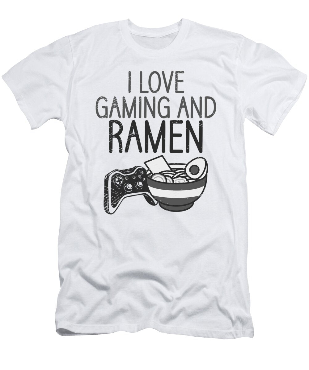 2 Ramen Lover Gamer Video Games Ramen Bowl Toms Store T-Shirt