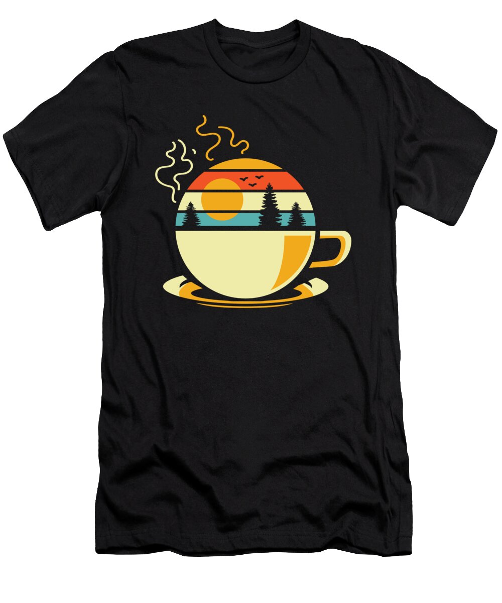 2 Retro Coffee Cafe Roaster Roasting Barista Vintage Coffee Crazy Squirrel T-Shirt