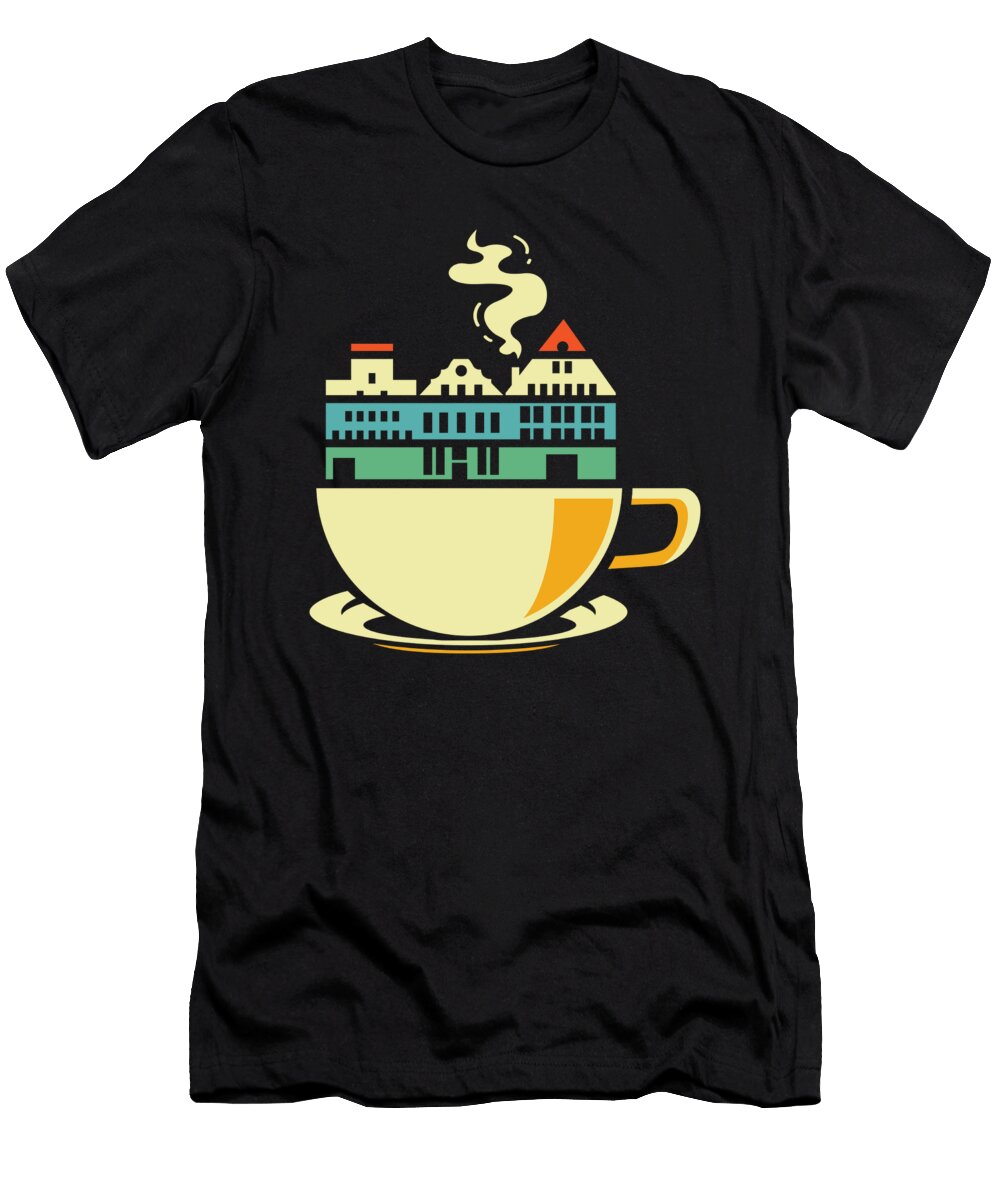 2 Retro Coffee Roasting Barista Cafe Roaster Vintage Coffee Crazy Squirrel T-Shirt