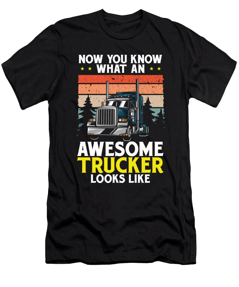 2 Semi Truck Trucks Truck Driver Raphaelartdesign T-Shirt