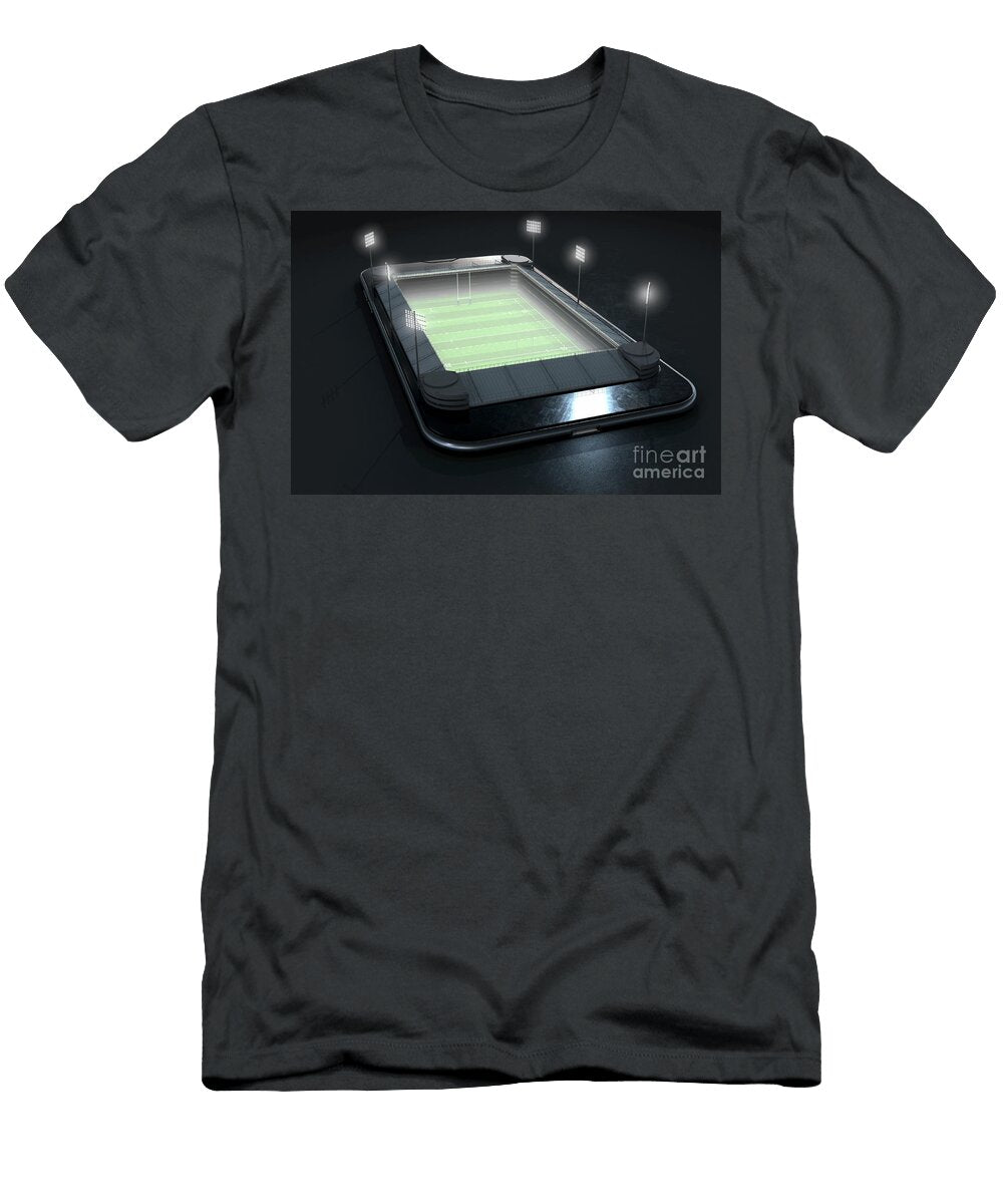 2 Smartphone Mini Rugby Stadium Night Allan Swart T-Shirt