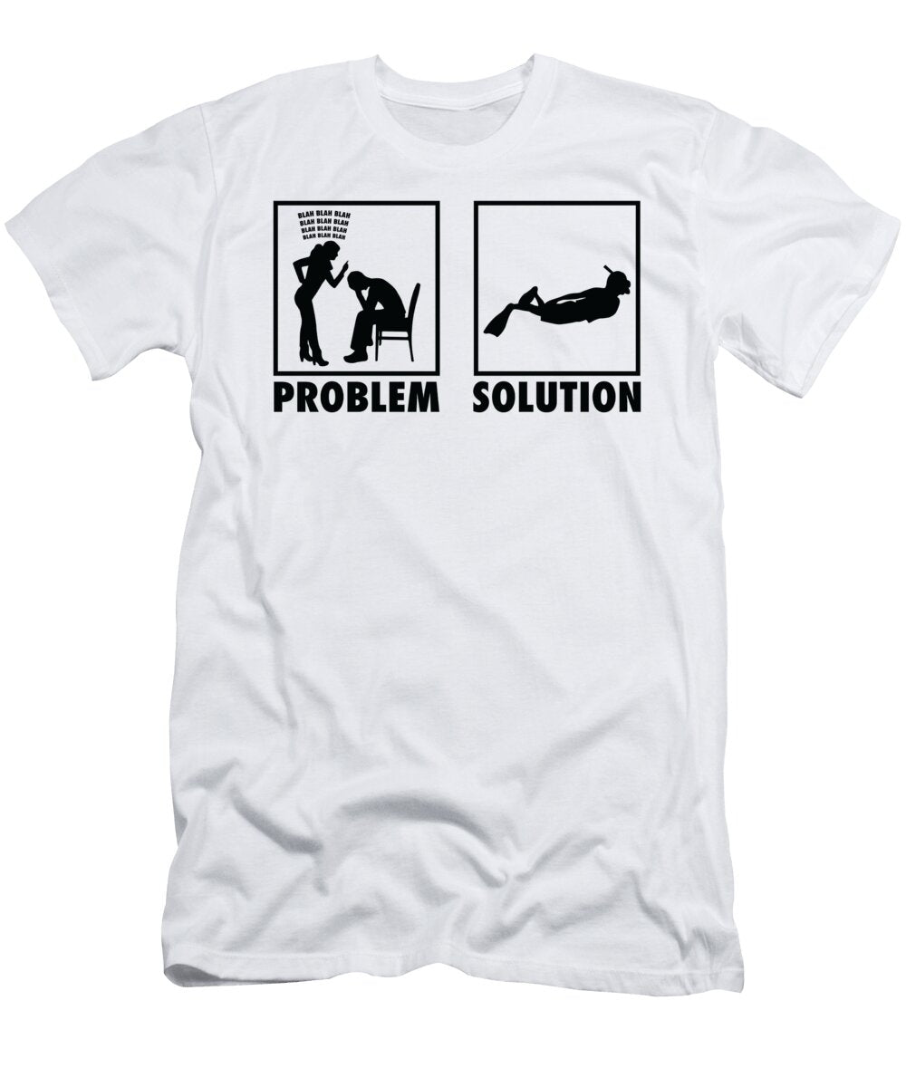 2 Snorkeling Snorkeler Statement Problem Solution Toms Store T-Shirt