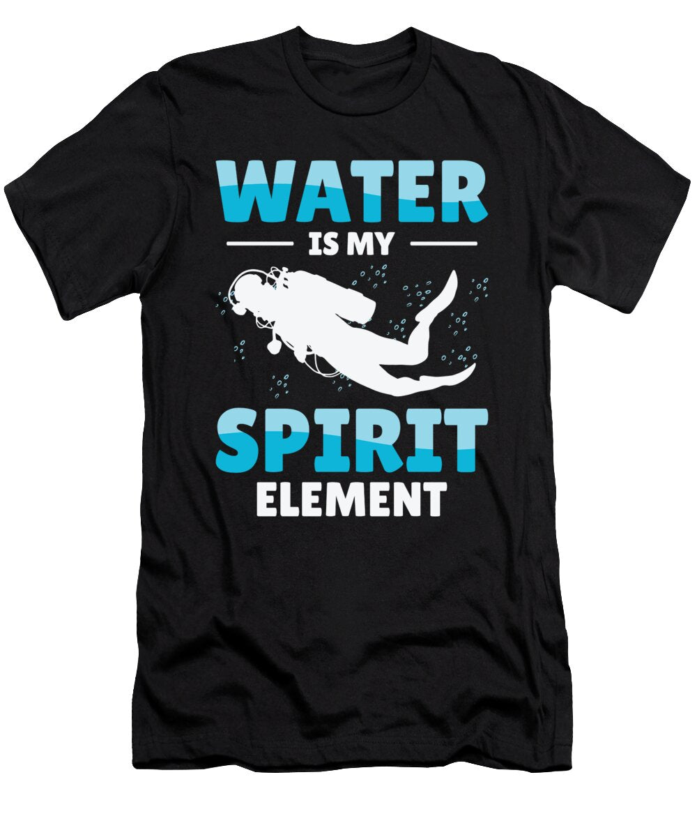 2 Snorkeling Water Sports Spirit Element Scuba Diving Diver Toms Store T-Shirt