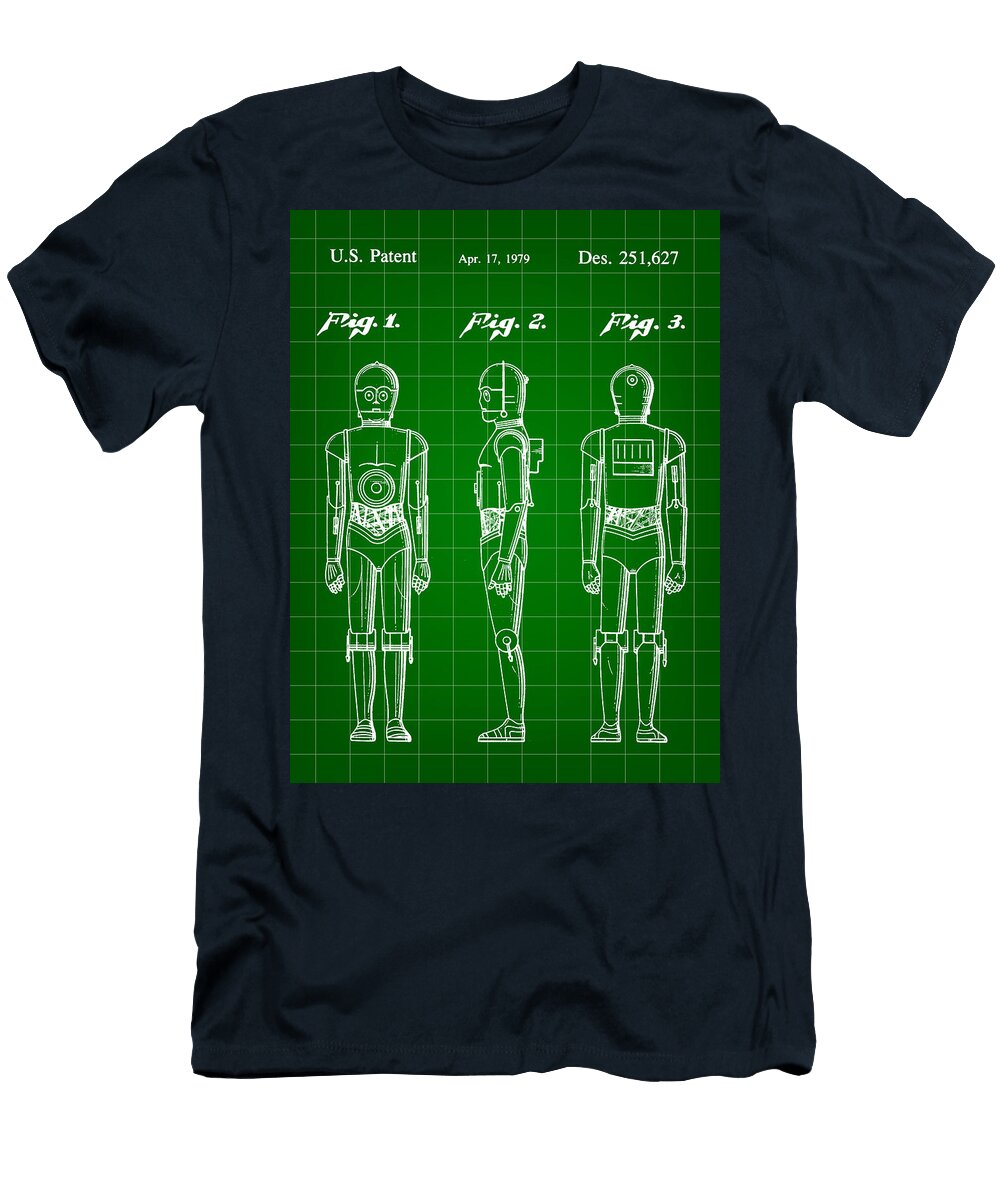 2 Star Wars C 3po Patent 1979 Stephen Younts T-Shirt