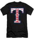 2 Texas Rangers Baseball Team Logo Jaron Kunze T-Shirt