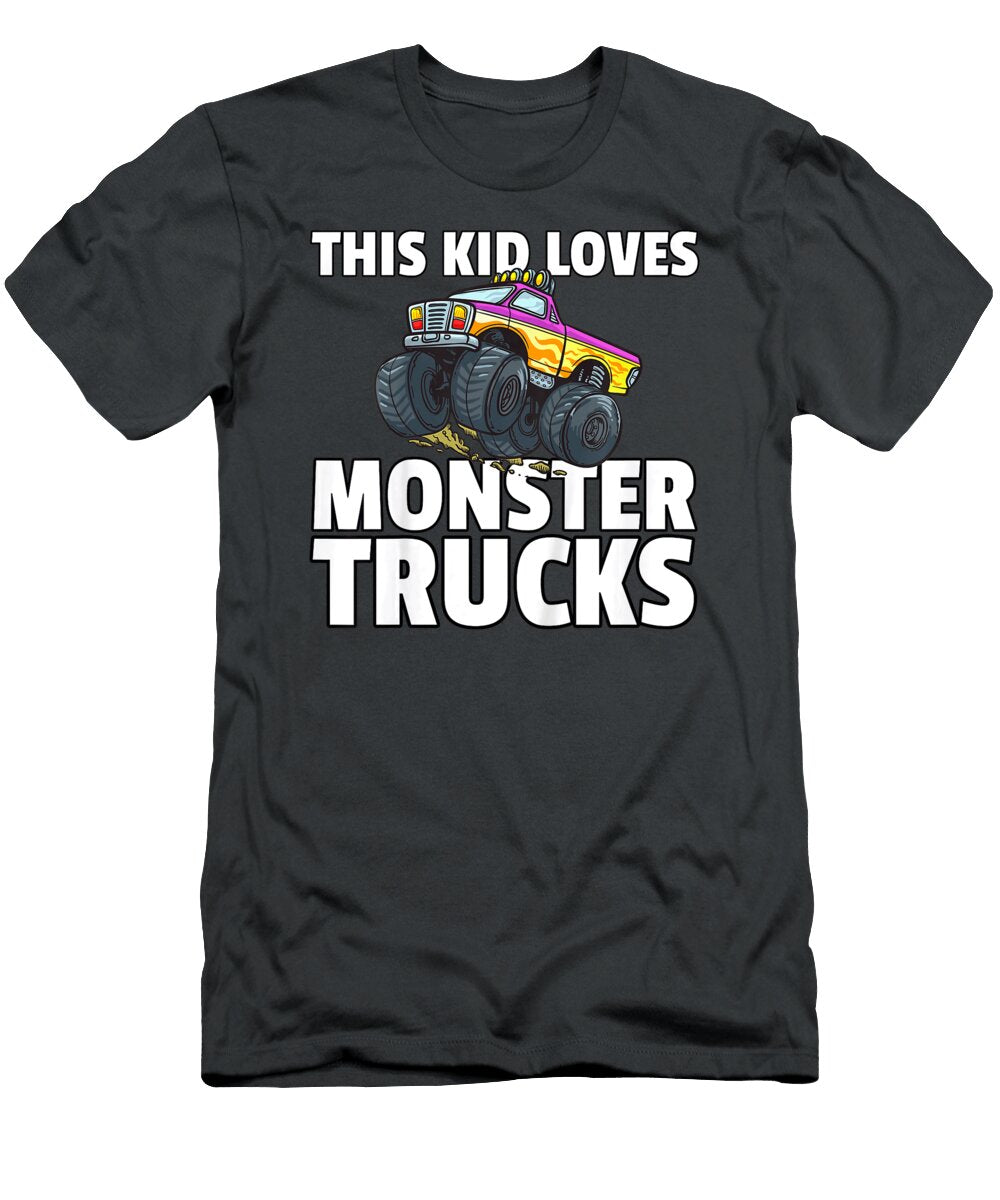2 This Kid Loves Monster Trucks Anh Nguyen T-Shirt