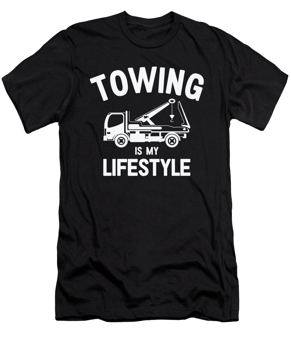 2 Tow Truck Operator Lifestyle Towing Trucker Drivers Toms Store T-Shirt