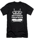 2 Truck Driver Rig Trucking Old Man Trucker Crazy Squirrel T-Shirt