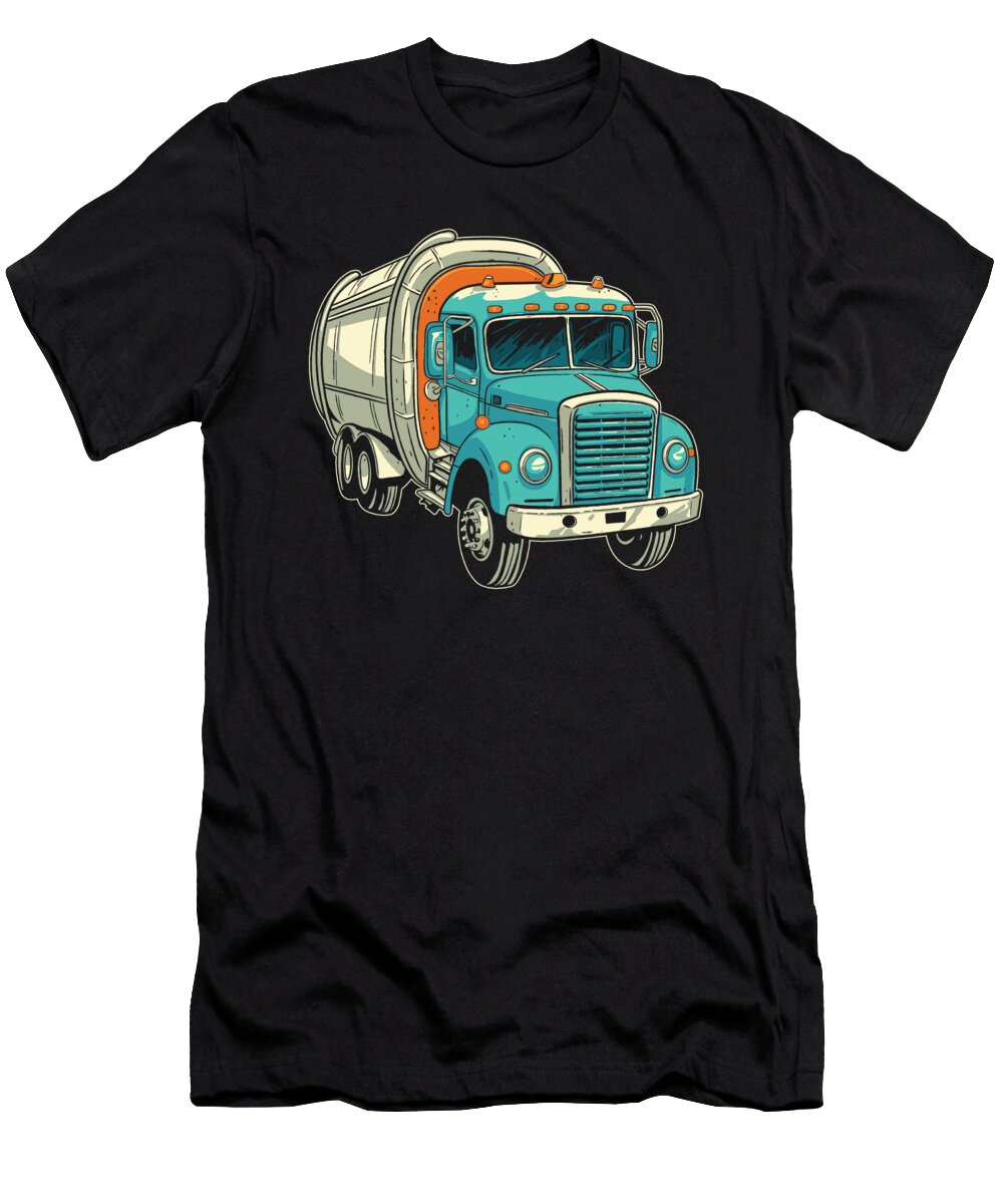 2 Truck Driver Trucker Trucking Rig Water Truck Driver Crazy Squirrel T-Shirt