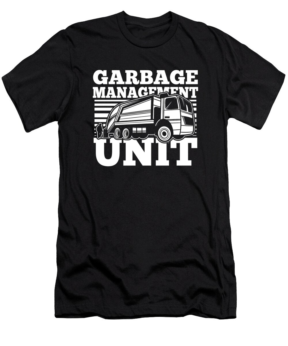 2 Truck Driver Trucking Trucker Rig Garbage Truck Crazy Squirrel T-Shirt