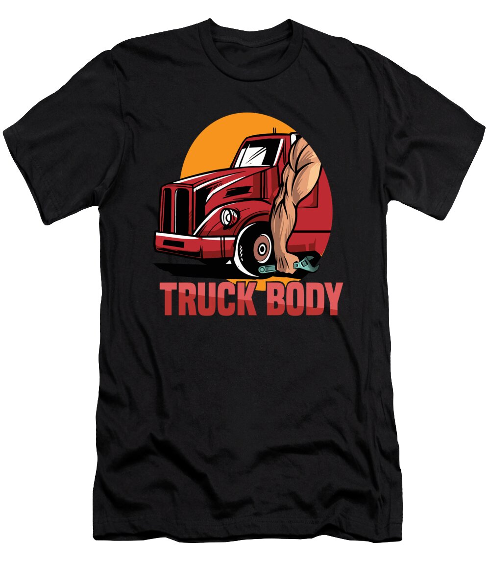 2 Trucker Trucking Big Rig Truck Driver Crazy Squirrel T-Shirt