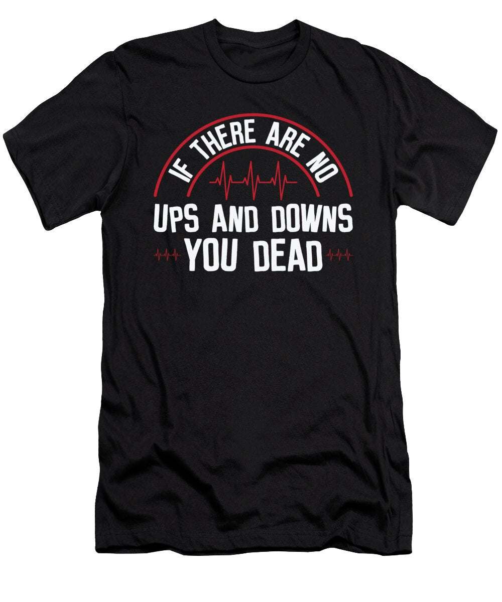 2 Ups and Downs Nurse Medical Health Care Toms Store T-Shirt