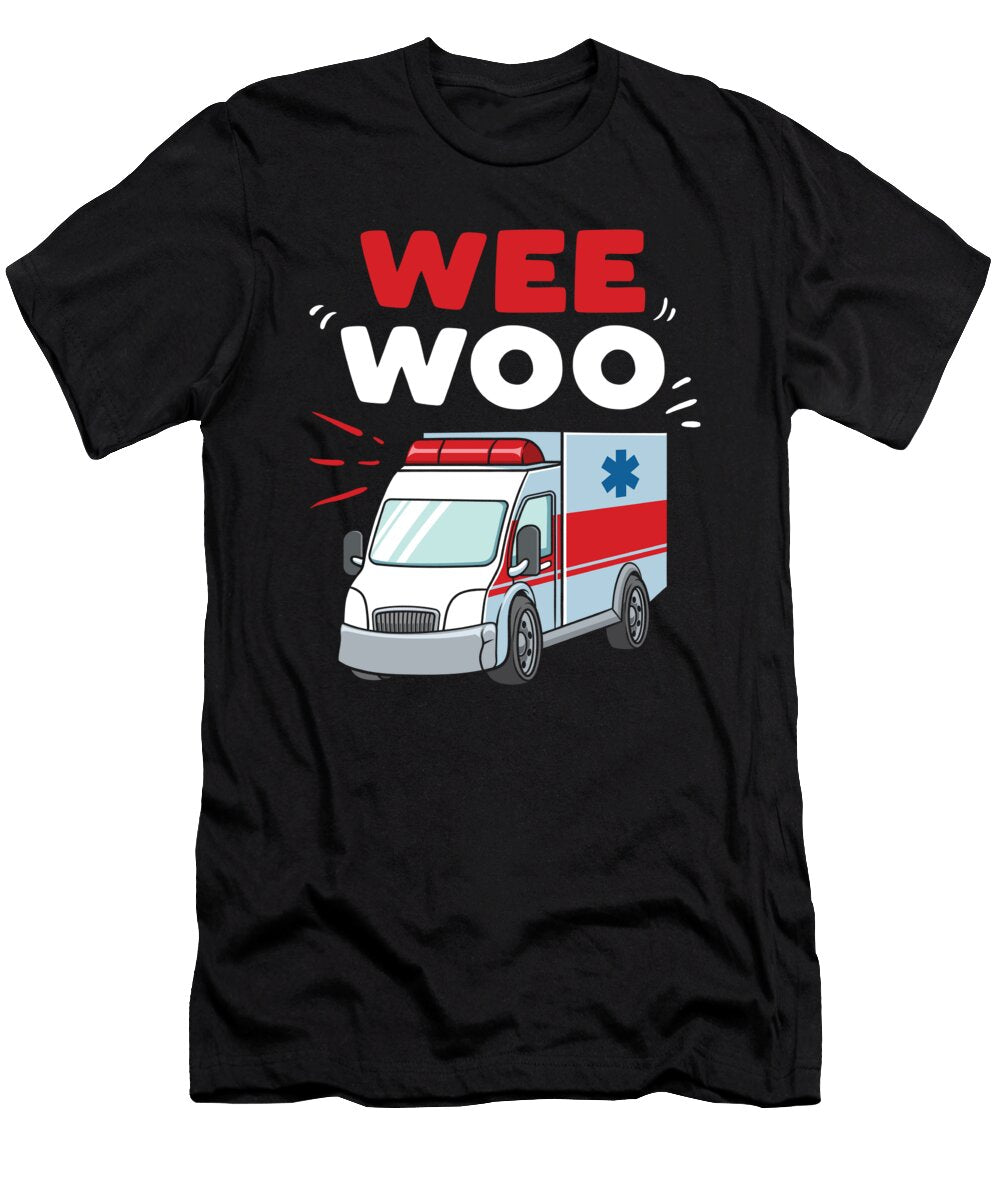 2 Wee Woo Ambulance Paramedic Emergency Medic Gift Haselshirt T-Shirt
