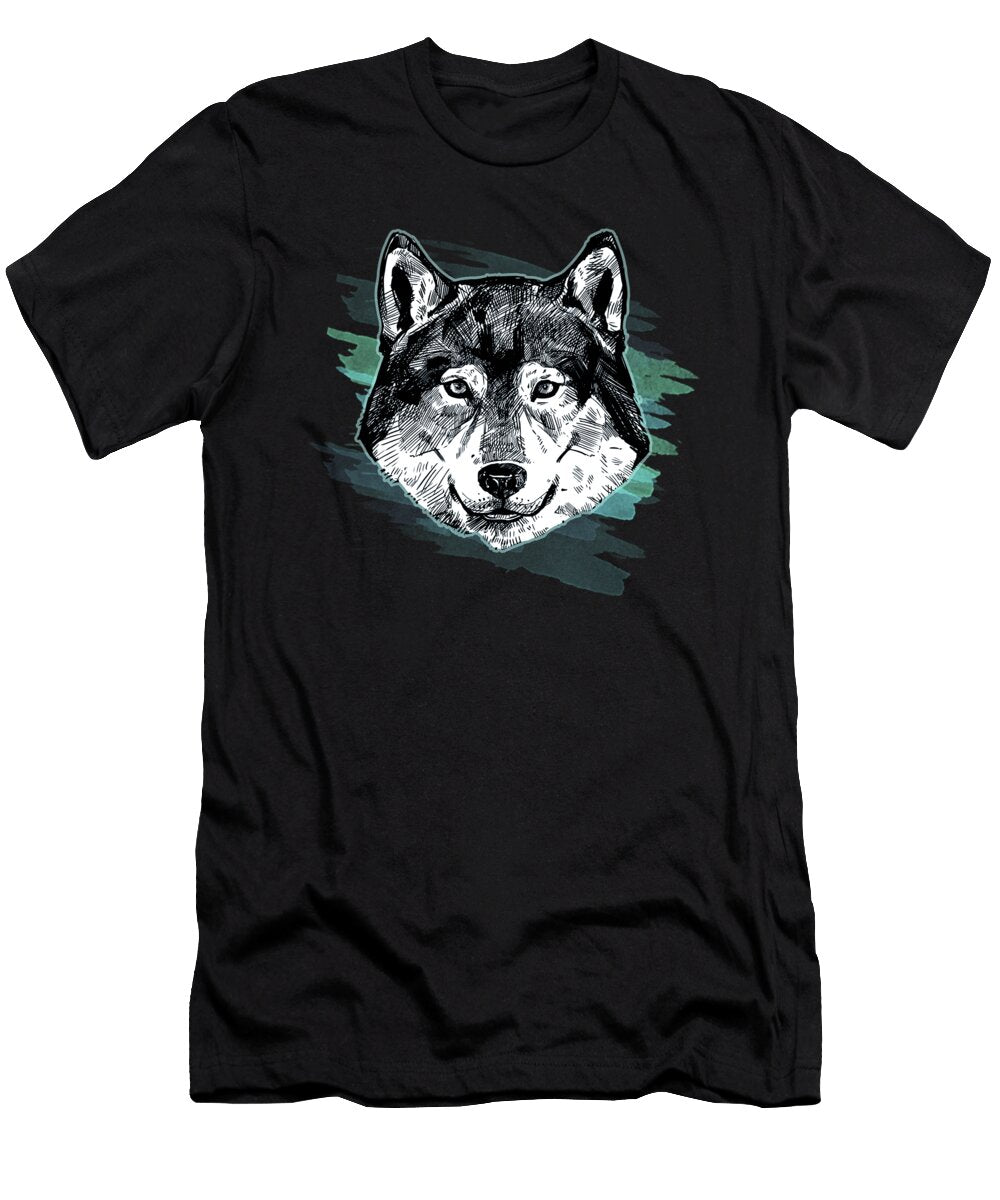 2 Wolf Arctic Art Animal Lover Gift Idea Haselshirt T-Shirt