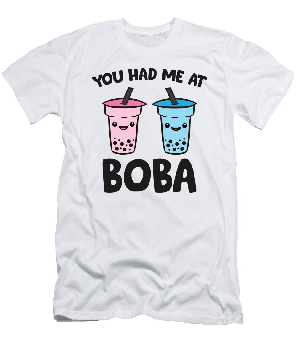 2 You Had Me At Boba Funny Bubble Tea Eq Designs T-Shirt