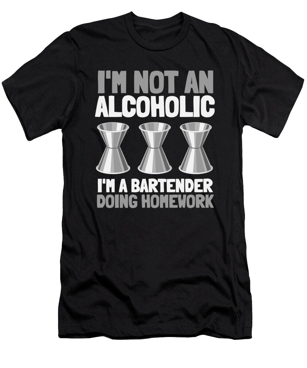 20 Bartender Barkeeper Tapster and Mixologist Gift Justus Ratzke T-Shirt