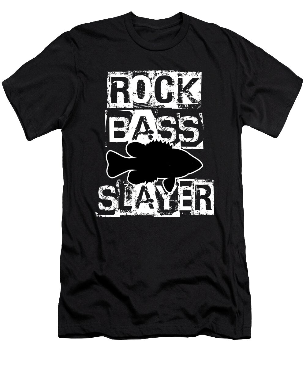 20 Funny Rock Bass Fishing Freshwater Fish Lake Gift Muc Designs T-Shirt