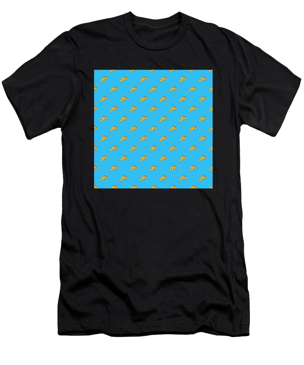 20 Pizza Pattern Fast Food Cheese Italian Mister T-Shirt
