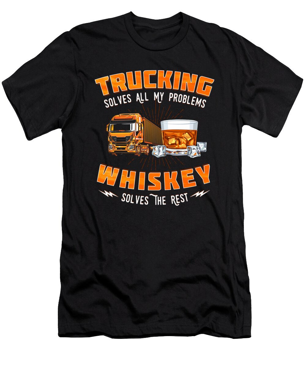 20 Truck Driver Trucking Trucker Crazy Squirrel T-Shirt