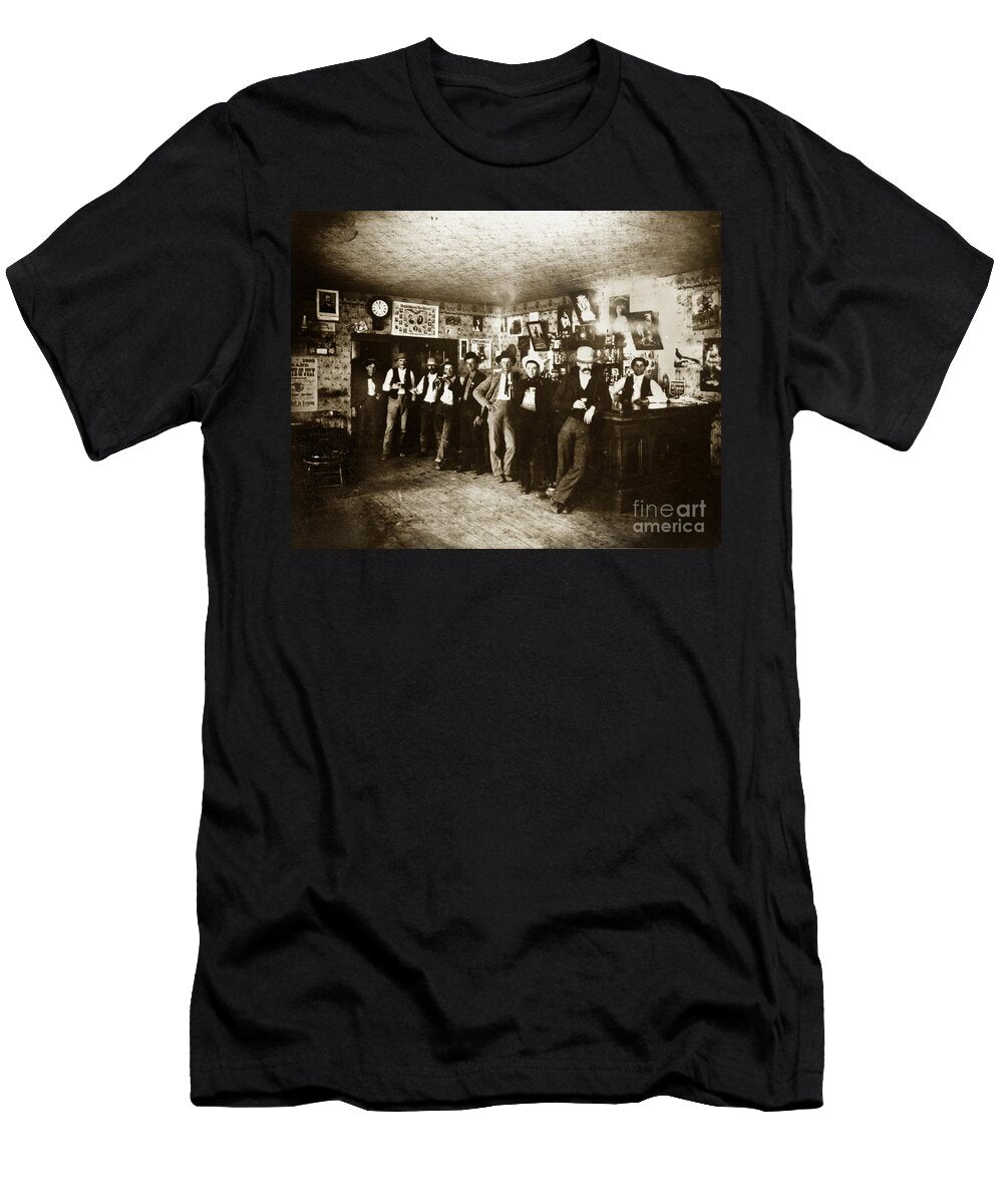 2011 007 0012 Saloon Bartender Behind the Bar Cambria San Luis California Views Mr Pat Hathaway Archives T-Shirt
