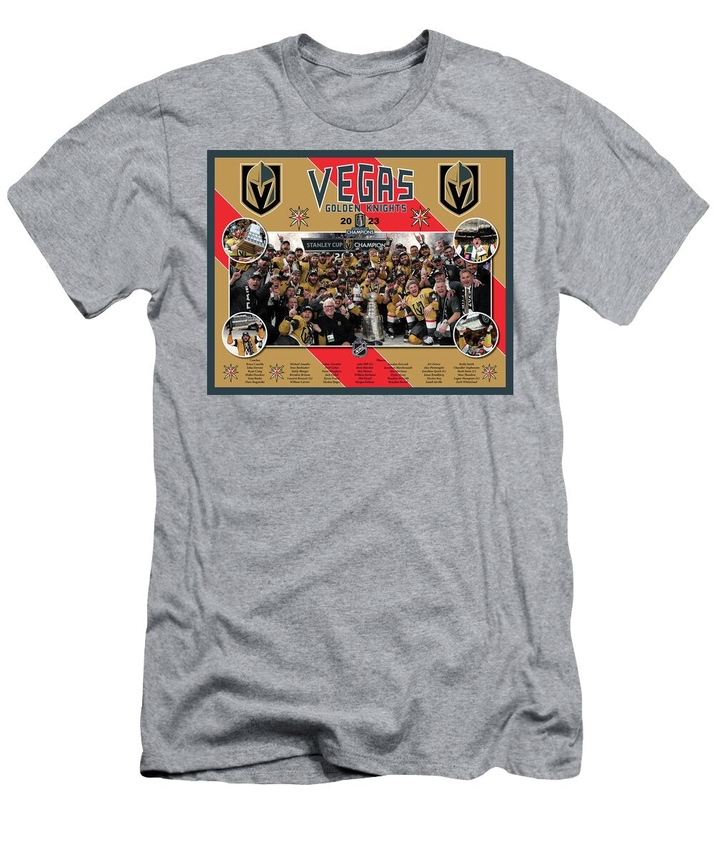 2023 Stanley Cup Champions Poster Bob Wood T-Shirt
