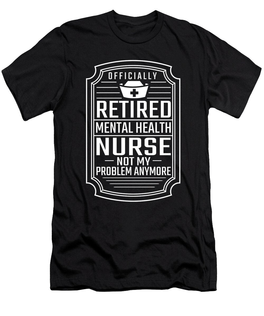 21 Nursing Hospital Caretaker Psych Nurse Crazy Squirrel T-Shirt