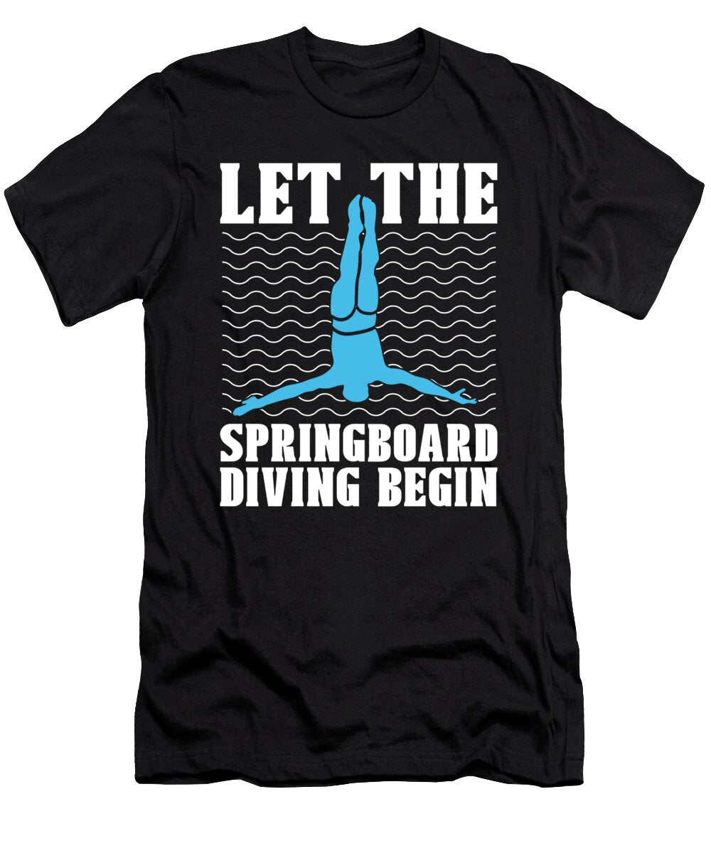 23 Platform Diver Springboard Diving Crazy Squirrel T-Shirt