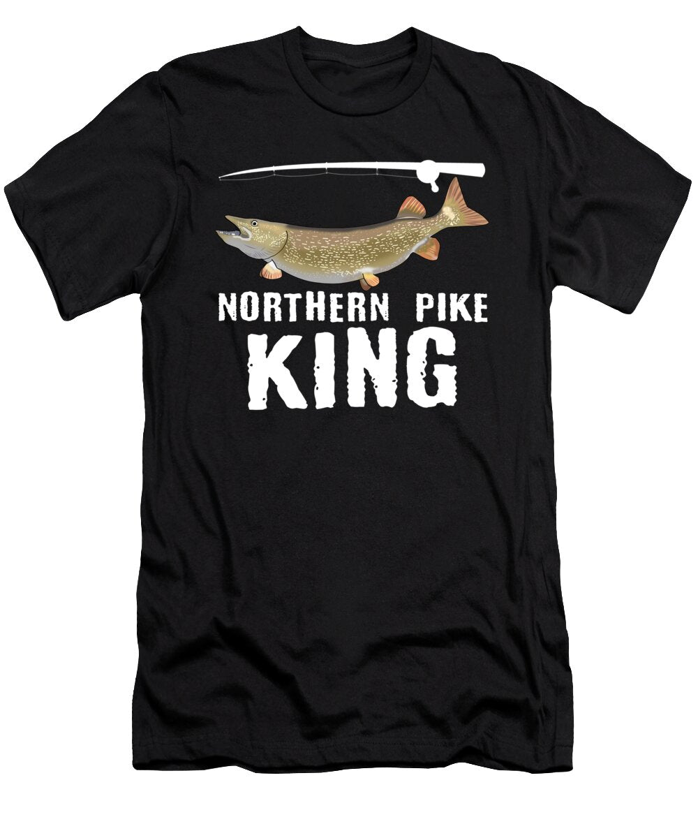 24 Funny Northern Pike Fishing Freshwater Fish Gift Muc Designs T-Shirt